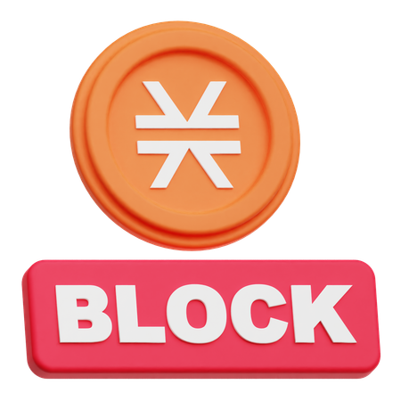 스택 블록  3D Icon