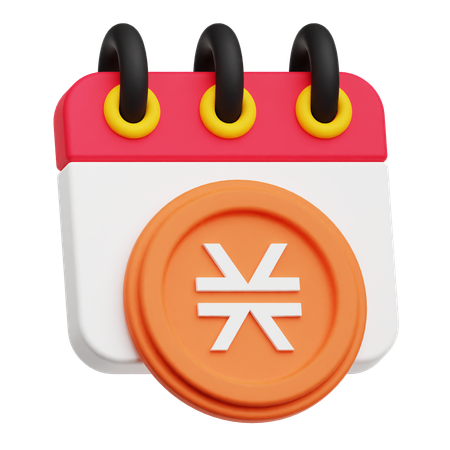 Stacks Calendar  3D Icon