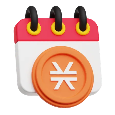 Stacks Calendar  3D Icon