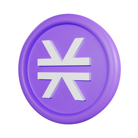 Stacks Coin 3D Icon