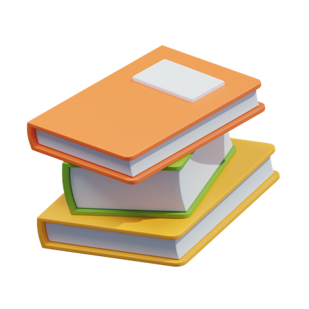 Stacks Of Book  3D Icon