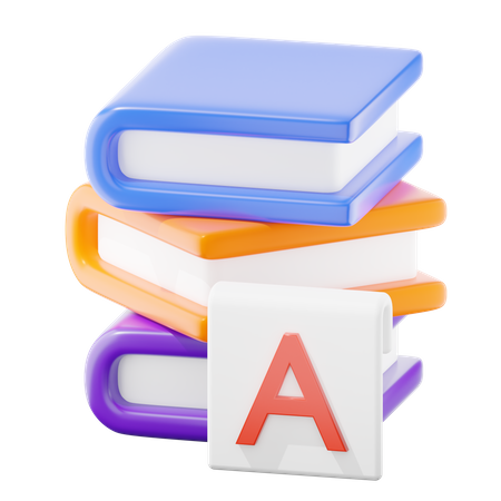 Stacks Of Books  3D Icon