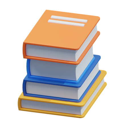 Stacks Of Books  3D Icon