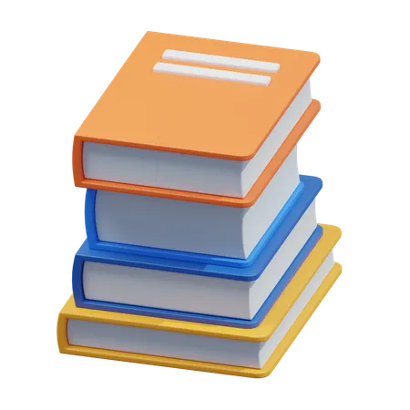 Stacks Of Books  3D Icon