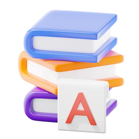 Stacks Of Books 3 D Icon Ilustration 3D Icon