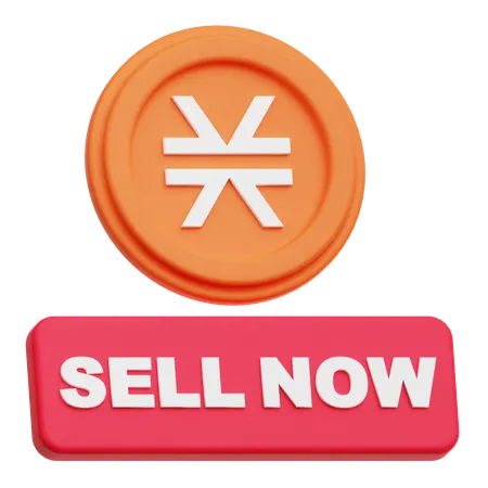 Stacks Sell Now  3D Icon