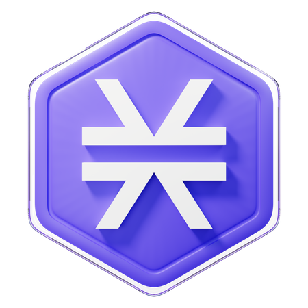 Stacks (STX) Badge  3D Illustration