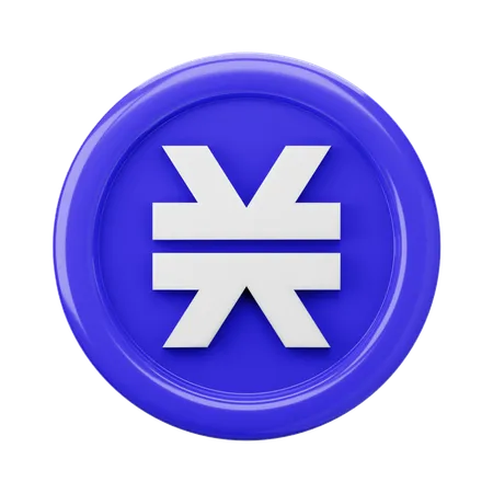 Stacks STX Coin  3D Icon