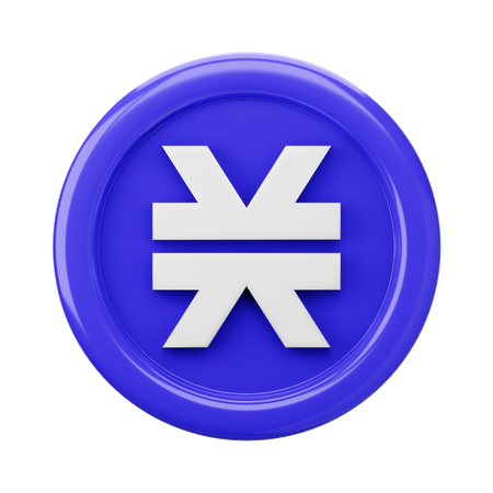 Stacks STX Coin  3D Icon