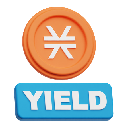 Stacks Yield  3D Icon