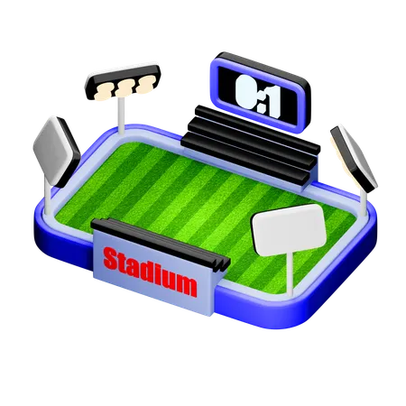 Stade  3D Icon