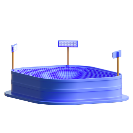 Stade  3D Illustration