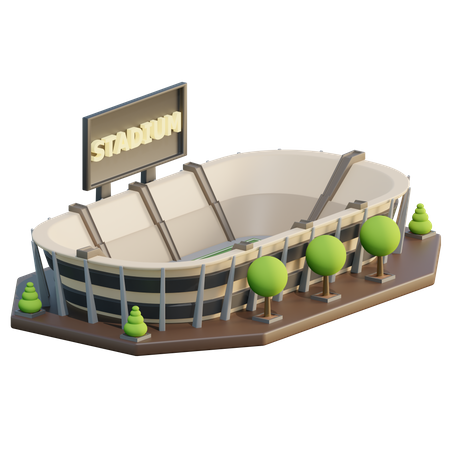 Stade  3D Icon