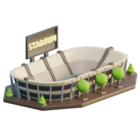 Stade  3D Icon