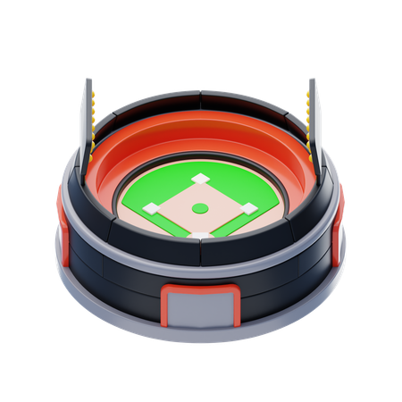 Stade de baseball  3D Icon