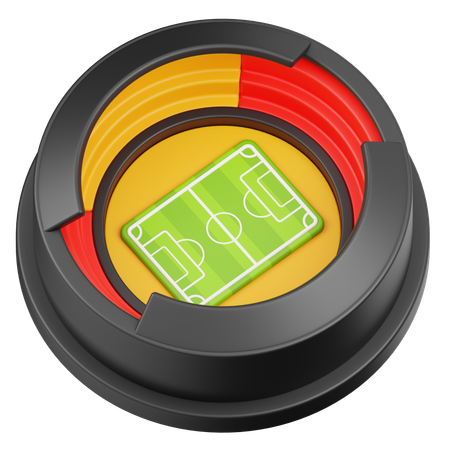 Stade de football  3D Icon