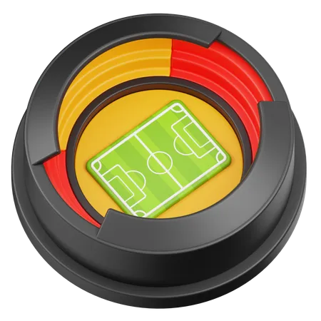 Stade de football  3D Icon