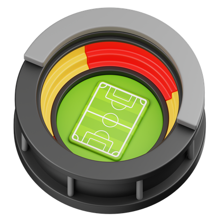 Stade de football  3D Icon