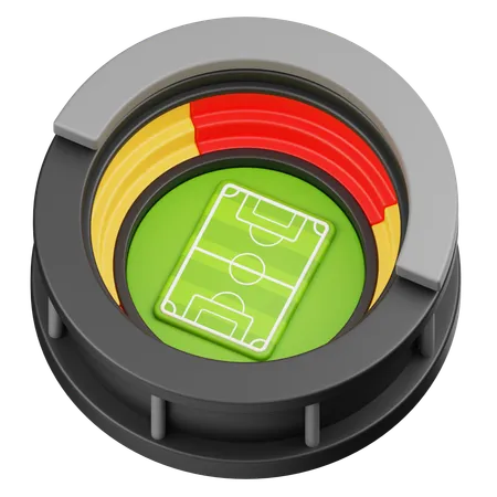 Stade de football  3D Icon