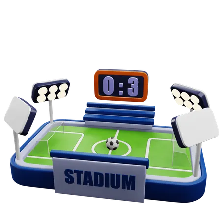 Football Stadium  3D Icon