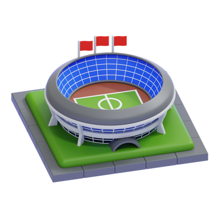 スタジアム  3D Icon