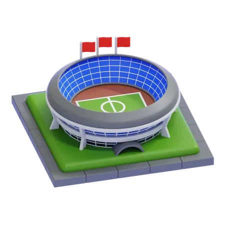スタジアム  3D Icon