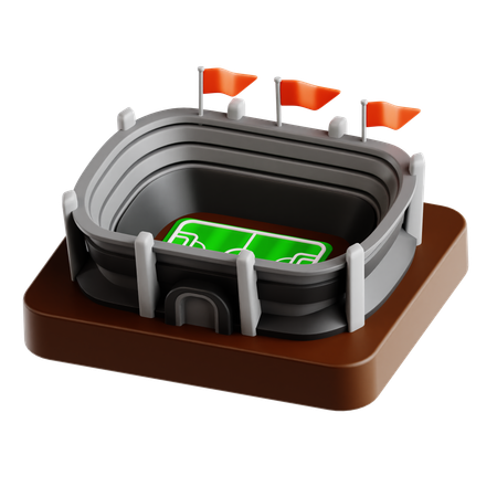 スタジアム  3D Icon