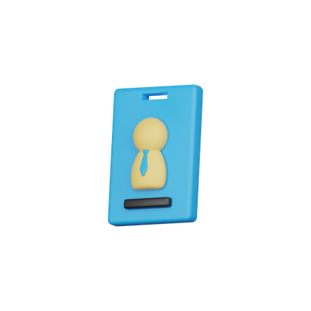 Staff Card  3D Icon