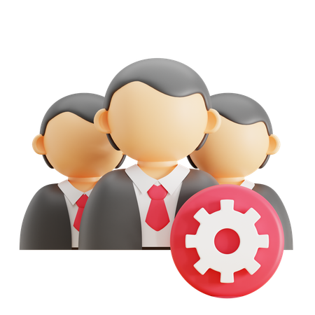 Staff Management  3D Icon