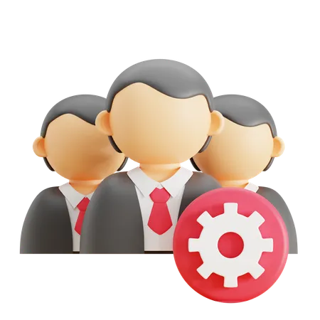 Staff Management  3D Icon