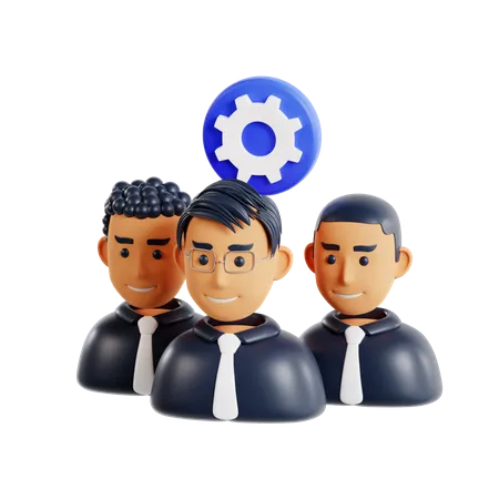 Staff Management  3D Icon