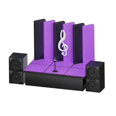 The Stage 3 D Icon 3D Icon