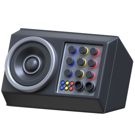 Stage Monitor Speaker  3D Icon