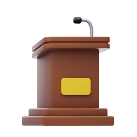 Stage Podium  3D Icon