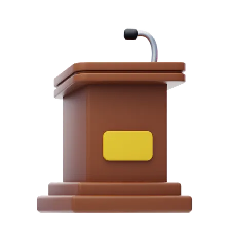 Stage Podium  3D Icon