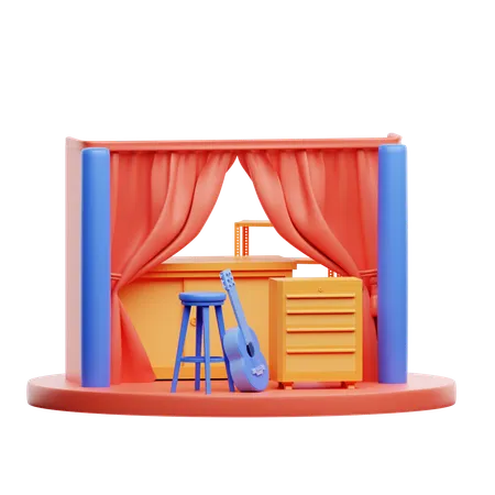 Stage Props  3D Icon