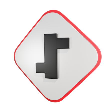 Staggered Intersection  3D Icon