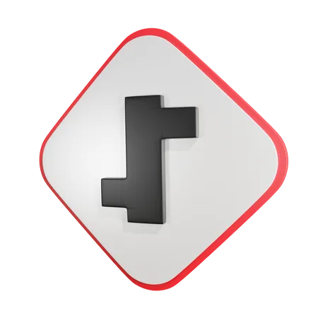 Staggered Intersection  3D Icon