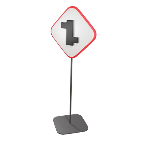 Staggered Intersection  3D Icon