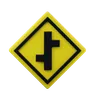 Staggered junction sign 3D Icon