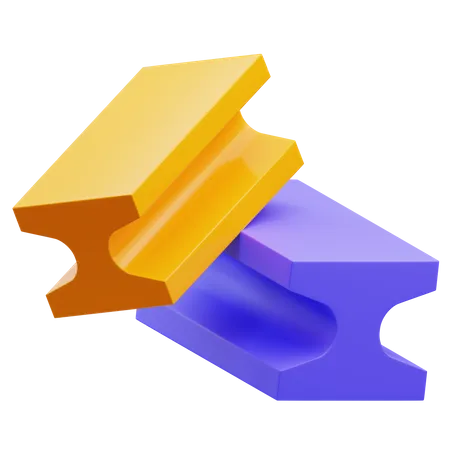 Stahlträger  3D Icon