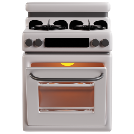 Stainless Steel Electric Oven  3D Icon