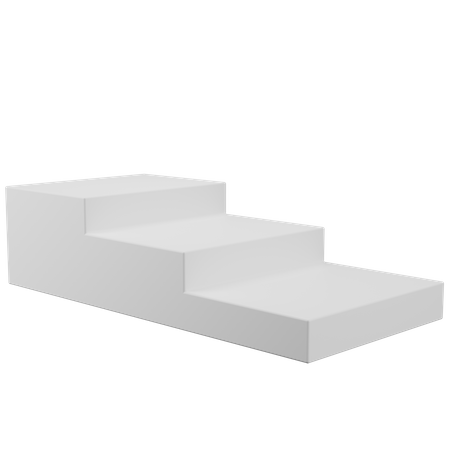 Stair Podium  3D Icon