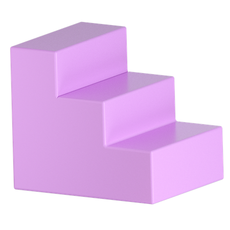 Stair Shape  3D Icon