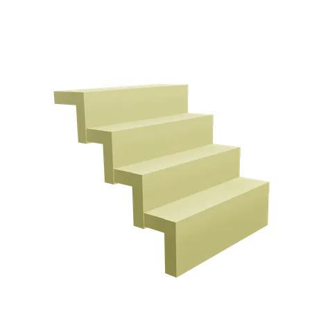 Stair Shape  3D Icon
