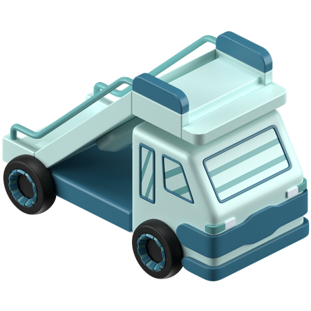 Stair Truck  3D Icon