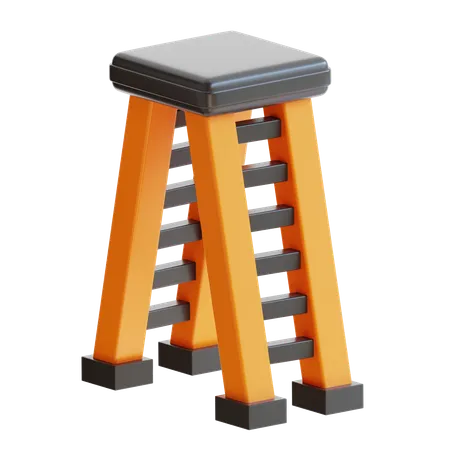 3 D Rendering Stairs Construction Icon 3D Icon