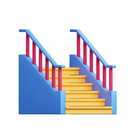 Stairs  3D Icon