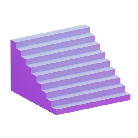 Stairs Basic Geometry  3D Icon