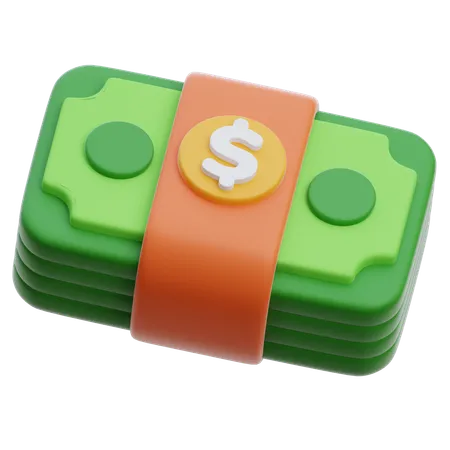 Staked Money D  3D Icon